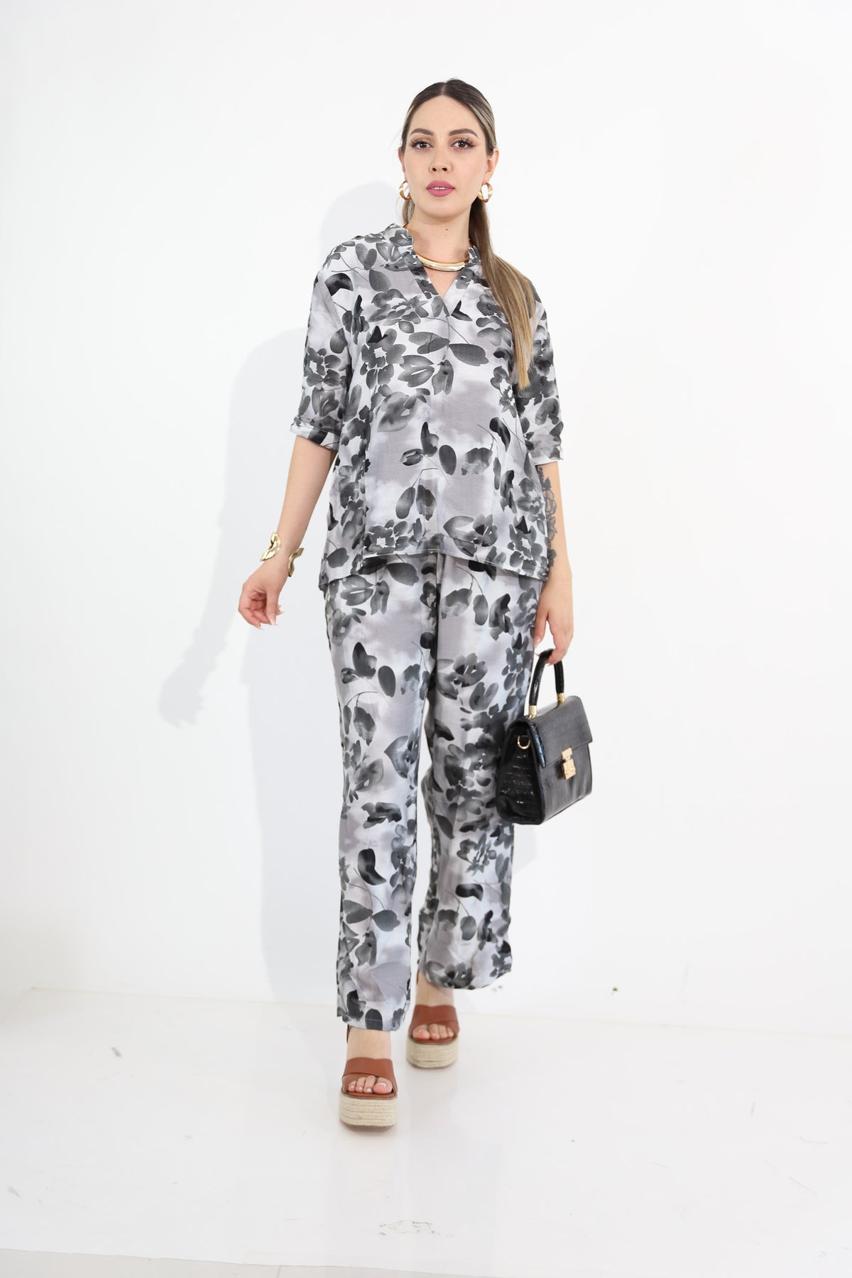Conjunto De 2Pzs Blusa Y Pantalón