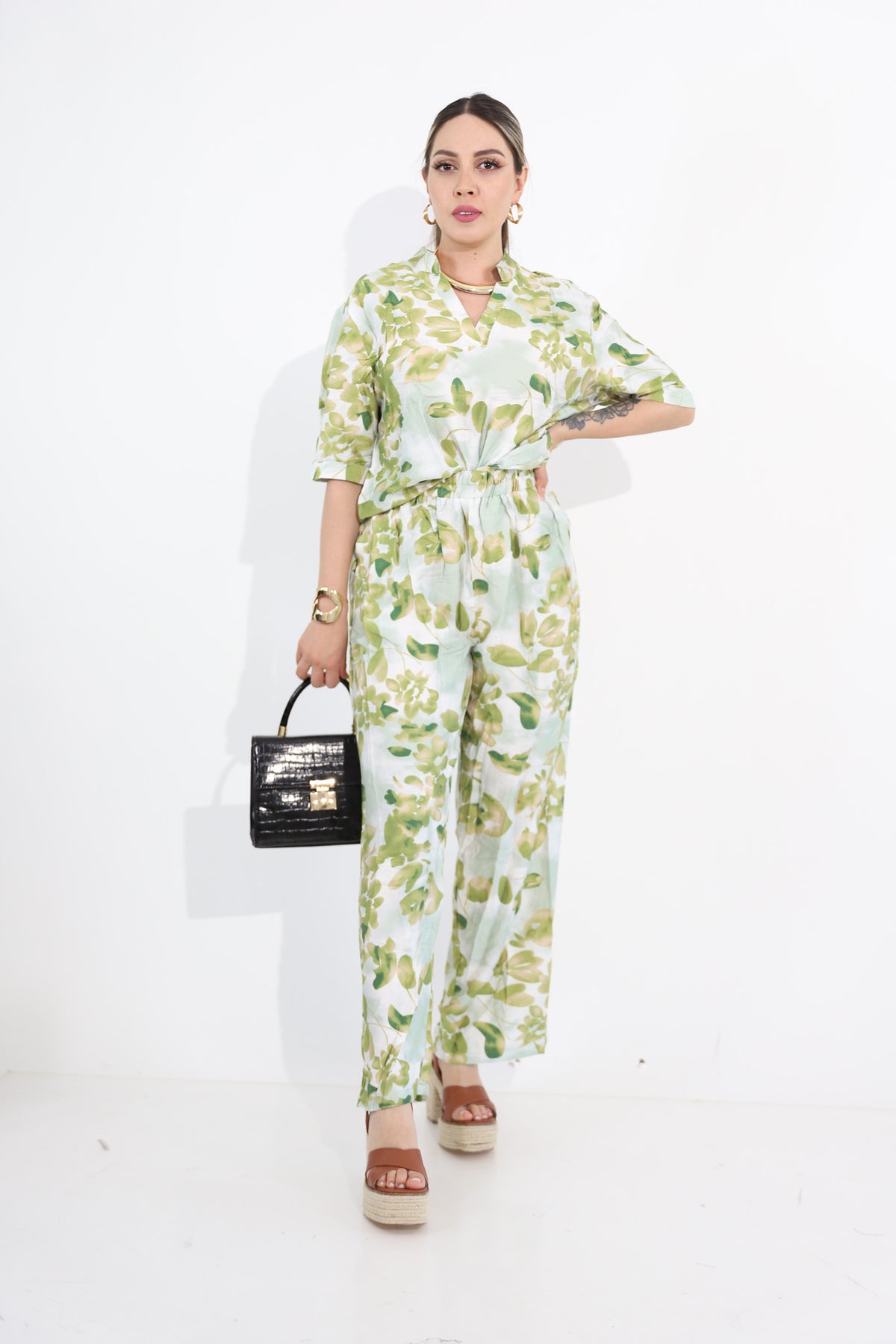 Conjunto De 2Pzs Blusa Y Pantalón