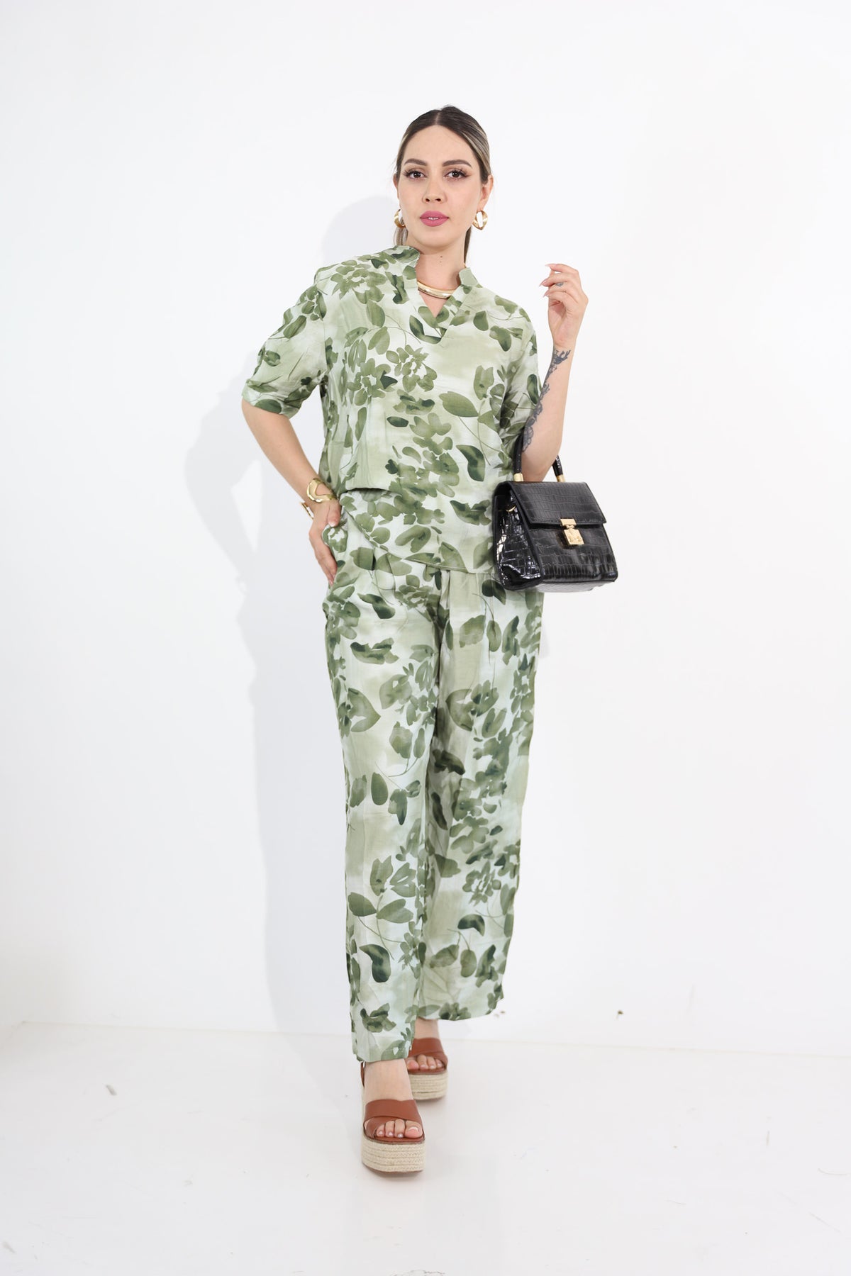 Conjunto De 2Pzs Blusa Y Pantalón